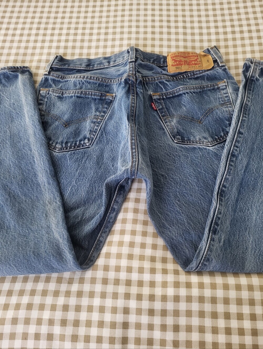 Levi's 501 Button Fly 100% Cotton Slightly Worn Jeans, Sz 34x30